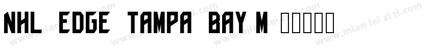 NHL_Edge_Tampa_Bay M字体转换